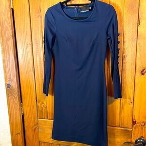 Cynthia Rowley Deep Blue Long Sleeve Dress Size XS